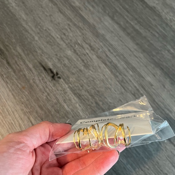 Completed Works Gold Earrings - Picture 2 of 3